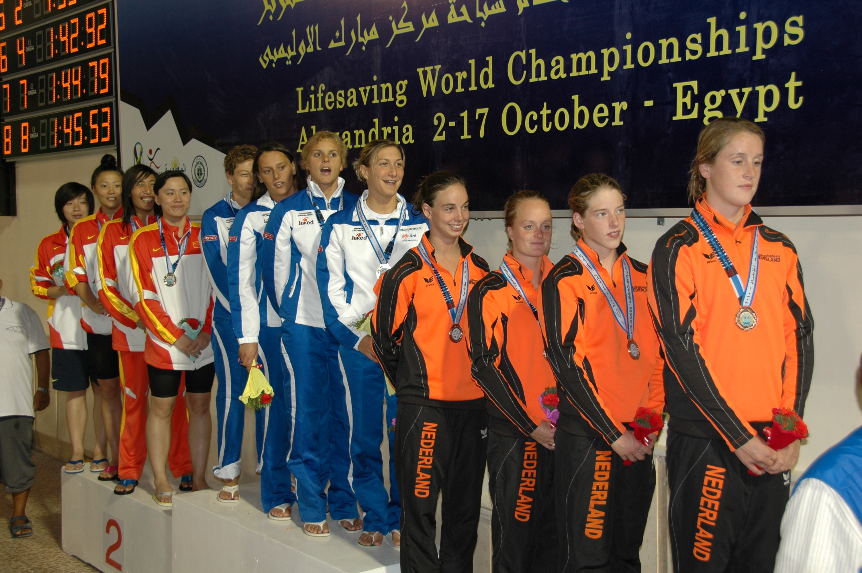 wk dames medaille rescue medley